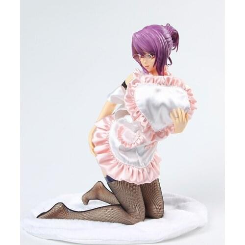 Animation Takamiya Momoka glasses aprons 1/4 kneeling girl character model boxed hand to do anime figure girlfigure sexy