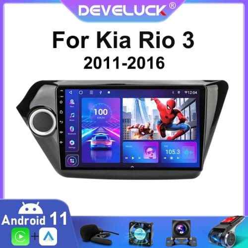 4G+64G Android 10.0 Car Radio For Kia RIO 3 2011-2016 2din stereo Subwoofer multimedia video player GPS navigation 4G+Wifi RDS