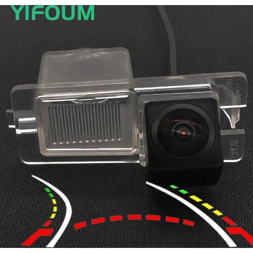 Fisheye Dynamic Trajectory Wireless Car Rear View Backup Camera For Ssangyong Stavic Rodius Rexton Kyron Korando Actyon Sports