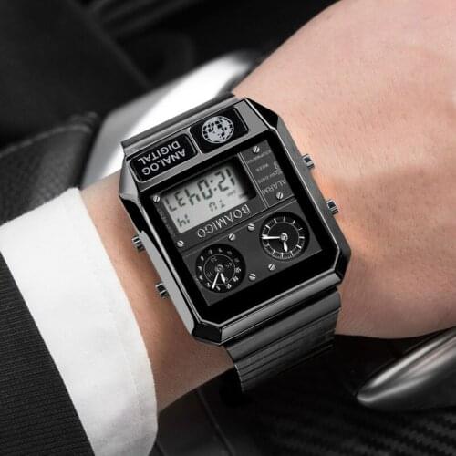 Fashion Men Watches digital analog LED Watch For Men Waterproof Quartz Wristwatches Relojes Para Hombre Gifts For Men