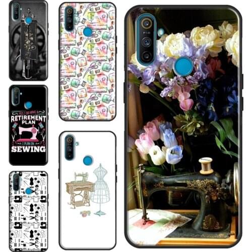 Sewing Machine Case For OnePlus 8 Pro 9 Pro Nord 7T 8T 9R Cover For Realme C21 C15 C11 C3 GT Q3 6 7 8 Pro