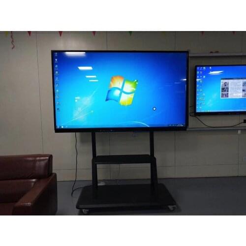 AIO PC 55 65 75 85 inch digital tablet + teaching whiteboard + 4K wifi Lcd touch screen display + smart led television TV