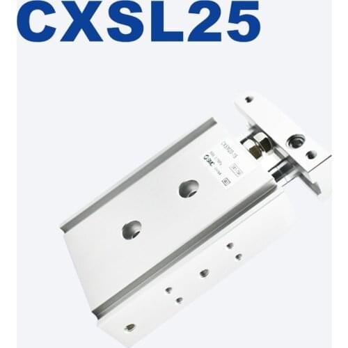 CXSM CXSL SMC CXSM25 CXSL25 Dual Rod Cylinder Basic Typr CXSL25-10 -15 -20 -25 -30 -35 -40 -45 -50 -60 -70 -75 -80 -90 -100