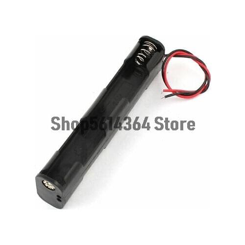 Dual Side 2-Wire Spring Load 4 x 1.5V AA Battery Holder Case Box 2pcs