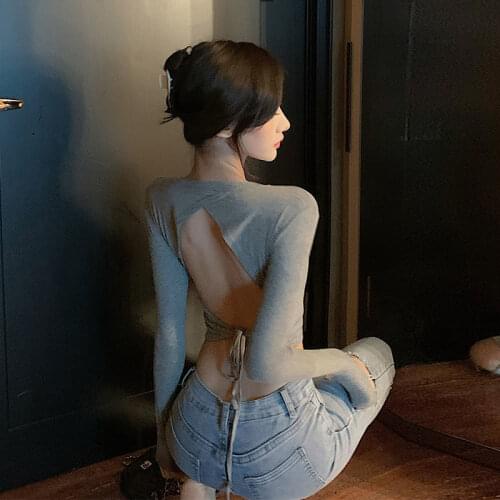 Sexy Harajuku Camiseta Soft Back Slit shirt t shirt New Women Summer Short sleeve Backless tee dames kleding tops dropshipping