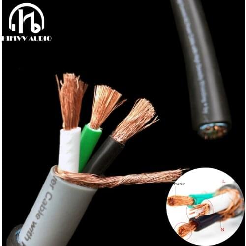 Hi End Audio Powerline 400 of Amplifier AC Power Cable hifi audio EU/US power cord pure copper power cable line