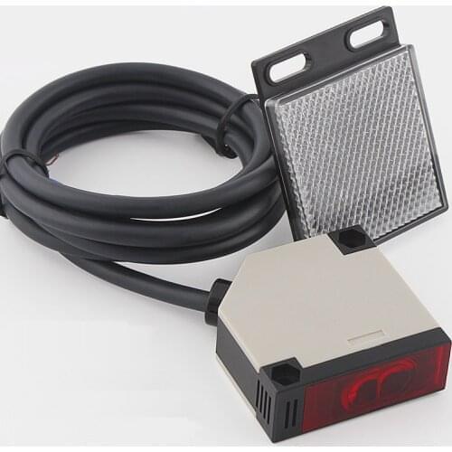 Infrared Ray Photoelectric Sensor Switch 5Wires NPN NO E3JK-R4M1 Mirror Reflection Proximity Switch