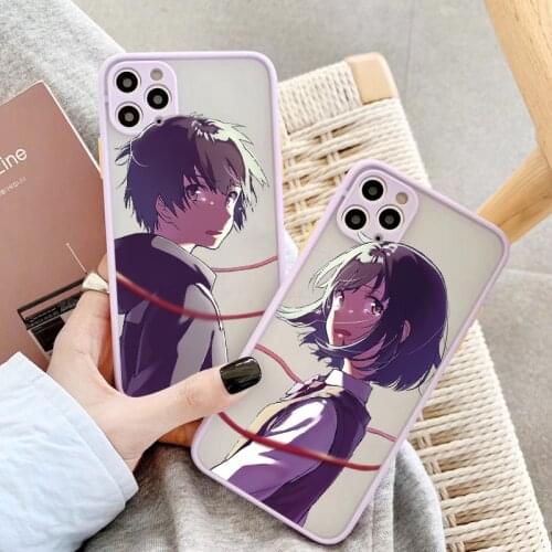 Makoto Shinkai Anime Your Name Phone Case Cover for iPhone 6s 7 8 plus SE 2020 12 mini 11 Pro Max XR X XS MAX Hard Coque Shell
