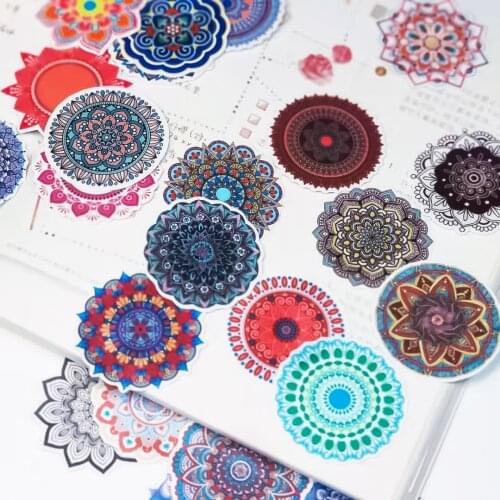 28pcs Cute Kawaii Yoga totem Vintage pattern Stickers scrapbooking stickers /decorative /DIY craft photo albums Waterproof