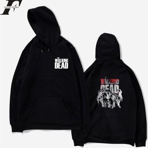 The Walking Dead Fashion Hoodies Clothes Spring Mens Sweatshirts Hoodie Hooded Pullover Harajuku Warm Hoodie Men/Women Print