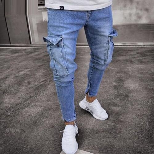 2020 New Mens Distressed Skinny Jeans Men Designer Mens Slim Rock Revival jeans Straight Hip Hop Mens streetwear Jeans LF806