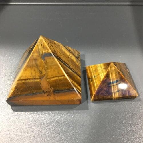 Natural tiger eye pyramid quartz crystals minerals gemstones healing stones home decoration