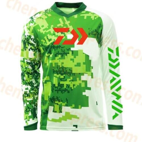 2021 New DAWA Daiwa Arrival Outdoor Fishing Clothes Summer Breathable Quick Dry Anti UV Anti Mosquit Long Sleeve Fishing Shirts