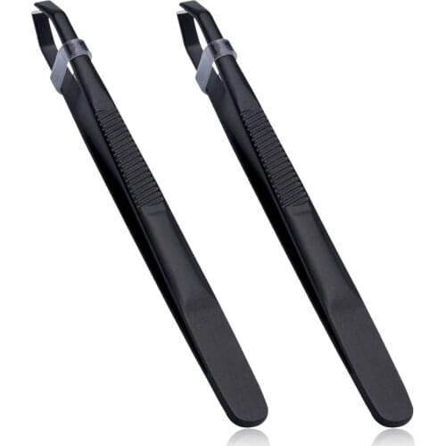 Stainless Steel Eyebrow Tweezer Oblique Pliers Pull Eyebrow Forceps Moustache Pull Beauty Makeup Tools Hair Removal Eyebrow Clip