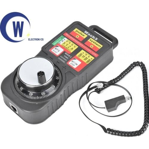 CNC MACH3 USB Industrial Electronic Handwheel 4 Axis Manual Pulse Generator MPG Pendant Handwheel