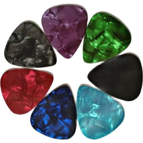 Mixing Colors 0.81MM Thickness Marbled Pearloid Celluloid Guitar Picks with 10pcs/LOT