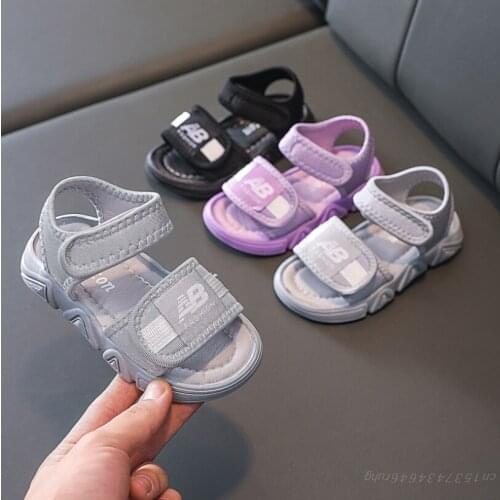 New Fashion Big Flower Summer Sandals Toddler Girls Shoes Children Sandals Girls Princess Soft Shoes Kids