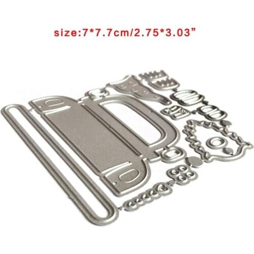 Heart Shape Gnome Dwarf Car Carbon Steel Cutting Dies DIY Scrapbooking Photo Album Embossing Paper Cards Making Stencil