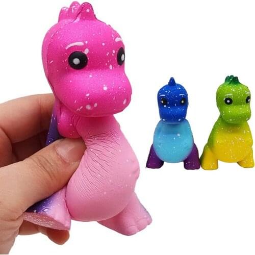 Cute New Fashion Funny Squishy Slow Rising Dinosaur Toys Stress Reliever Squeeze Toys Collection Christmas Gifts Decompression
