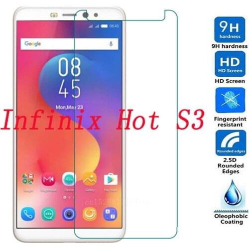 Smartphone 9H Tempered Glass for Infinix Hot S3 X573 5.65" Explosion-proof Protective Film Screen Protector cover phone
