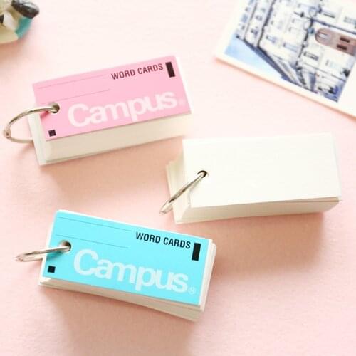 Student Supply Pocket Campus words Cards n72let hoop Small Portable Notepad c922 Blank Notebook
