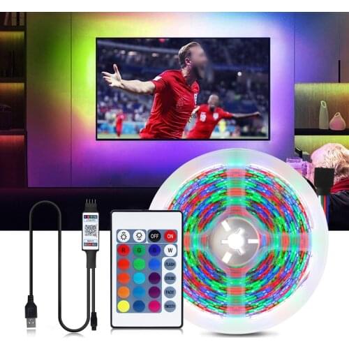 LED Light Strip Bar USB RGB Controller Decorative Lamp 2835 Diodes 5V Bedroom Wall 60 Modding PC Backlight In The Aesthetic Room