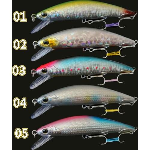 Swolfy 7PCS/Lot 60g Sinking Minnow Fishing Bait 14cm Big Sea Lure Isca Artificial Lurre3D Eyes Fishing Tackle