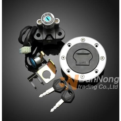 Motorcycle Ignition Switch Lock Fuel gas Tank Cap lock +key Seat Handle Locks Include Key For SUZUKI GSXR600 97-00 GSXR750 93-99