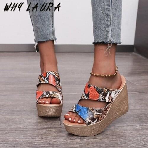 2021 Summer Womens Wedge Super High Heels Sandal Slipper Womens Shoes Summer Indoor High Heels