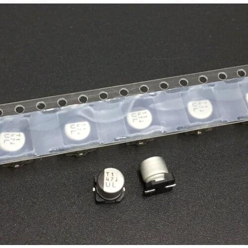 10pcs/100pcs 47uF 6.3V NICHICON UL Series 5x5.5mm Chip Type 6.3V47UFuF SMD Aluminum Electrolytic Capacitor