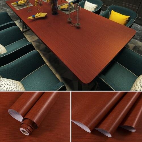 45cm Wood Grain Wallpaper Living Room Waterproof PVC Wall Stickers Self-Adhesive Furniture Protective Decoration Cupboard Cover