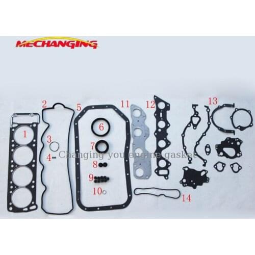 4G54 G54B 4G54B For MAZDA B-SERIE (UF) 2.6 Engine Rebuild Kits Overhaul Kits Full Set Engine Gasket Set MD997037 MD997063