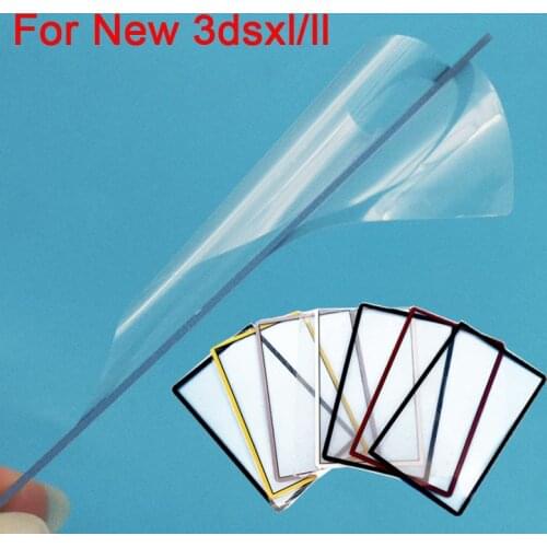 7Colors Top lcd screen Protective Surface Glass for NEW 3DS LL XL NEW 3dsxl NEW 3dsll Screen Outer Lens Cover Repair part
