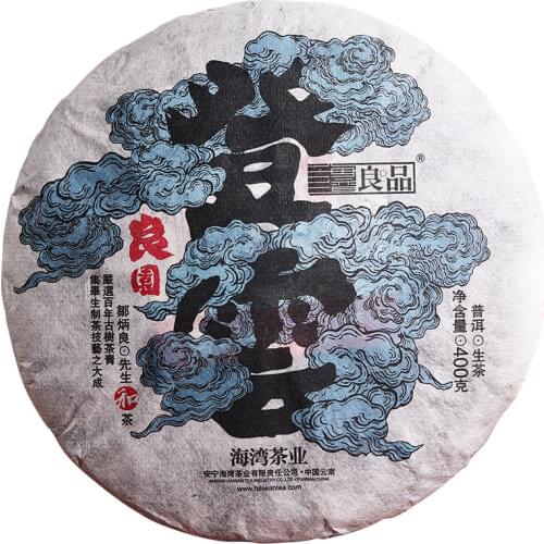2018 Haiwan Old Comrade Raw Puer Chinese Tea Yunnan Laotongzhi Liang Yuan Deng Yun Sheng Puer Chinese Tea Special 400g
