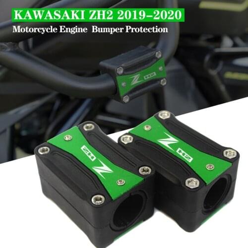 For KAWASAKI Z H2 ZH2 Zh2 2019-2020 Motorcycle Engine Guard Bumper Protection Decorative Block LOGO ZH2