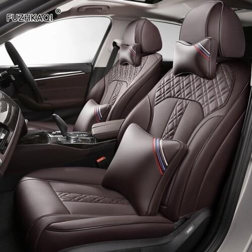 FUZHKAQI Custom Leather car seat cover For JEEP Compass Wrangler Patriot Cherokee Grand Cherokee Commander Renegade car sears