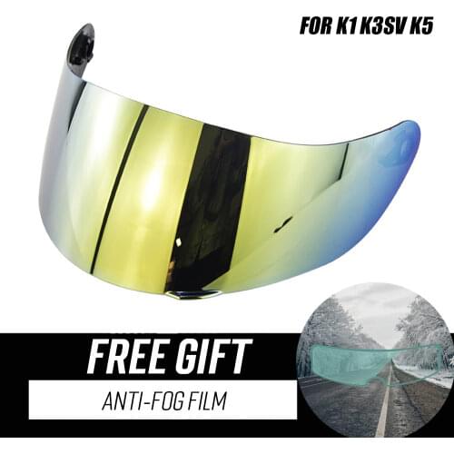 Motorbike Helmets Visor Moto Casco Visors For AGV k1 k3sv k5 Motorcycle helmet lens anti-glare wind-proof Safety PC lens Base