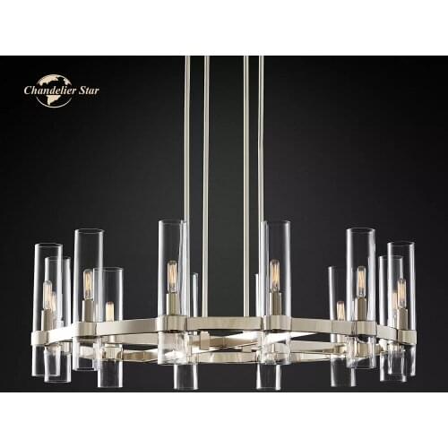 Modern Round LED Chandeliers Lighting for Living Room Bedroom Dining Room Hotel Simple Cnadle Indoor Lamp