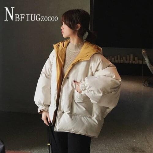 Double Sided Can Wear Women Parkas 2021 Winter New Students Thick Bread Style Female Jacket