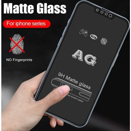 9D Full Glue Matte Glass For IPhone 13 Pro Max 12 Mini 11 X XS XR Aifon Aphone 6 7 8 Plus Cover Screen Protector Protective Film