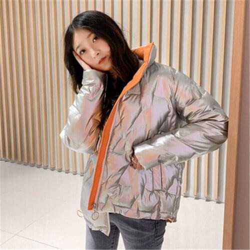 Fashion Down Cotton-padded Jacket Women Korean Loose Winter Coat Girls Cotton Jackets 2021 New Womens Clothing m670
