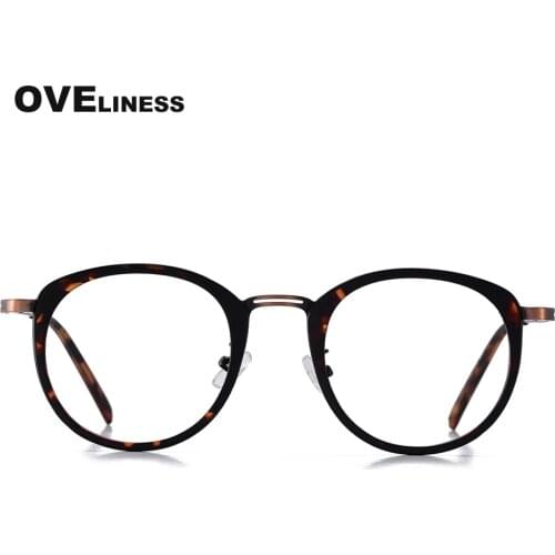 Fashion Retro Glasses Frame for Women Men Optical Round eyeglasses frames Vintage eyewear Myopia Prescription eye glasses 2020
