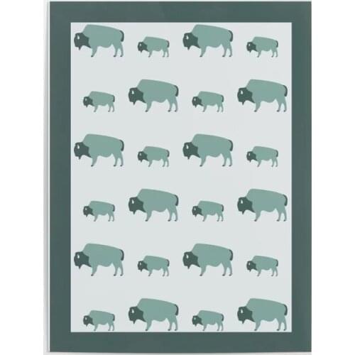 Home Decoration Wall Art Prints Pictures Modular Bison Baby Moss Poster Painting Cuadros On Canvas For Living Room No Framework