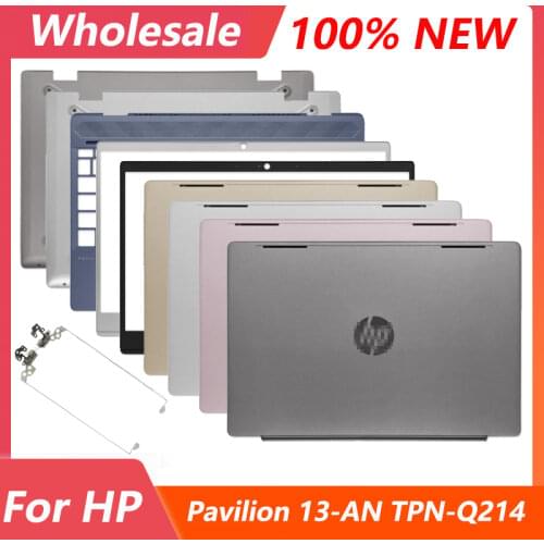 New Laptop LCD Back Cover/Hinges/Bottom Case For HP Pavilion 13-AN 13-AN0003TU TPN-Q214 Rear Lid Top A Cover Blue/Gold/Pink/Gray