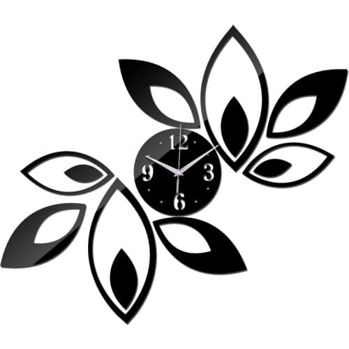 2019 new wall clock clocks horloge watch Living Room Quartz Needle Acrylic Home Decoration 3d diy mirror stickers