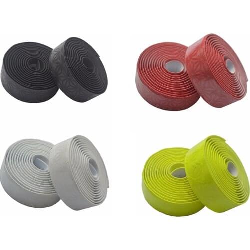 New m Anti-Slip Road Bicycle Handlebar Tape Cycling Handle Belt Bike Grips Mtb Cork Bar Tapes Pu Belt Straps Bike Accessories