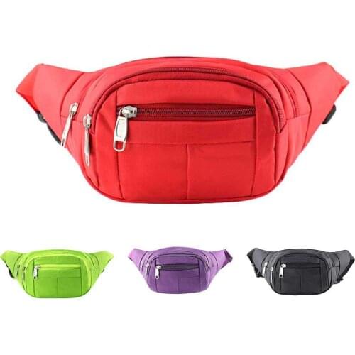 Waist Bag Female Fashion Unisex Outdoor Sports Waist Bag Waterproof Zipper Fanny Pack Leg Pouch Ladies Waist Pack Bags Purse