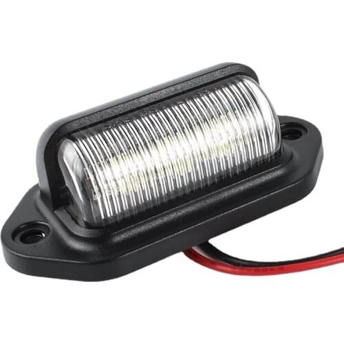 12V24 Universal LED License Plate Light Car Door Light RV Truck Pedal Light 1W Modified License Plate Light