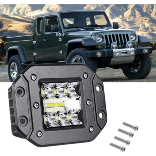 39 W Embedded Work Light 12V 24V Car LED Spotlight Square Auto Truck Off Road Mini Led Bar Offroad Accessories