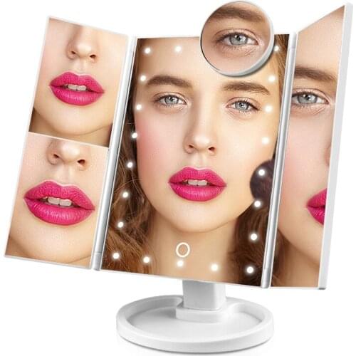 USB LED Beauty Makeup Mirror light Touch Sensor Makeup Mirror 1X 10X Table Desktop Dimmable Vanity Lamp for Dressing Table lamp